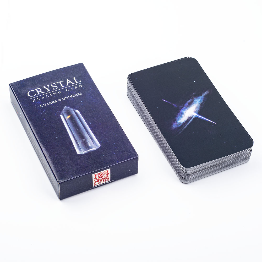 Zodiac Party Games - 60-Card Crystals Healing Deck with PDF