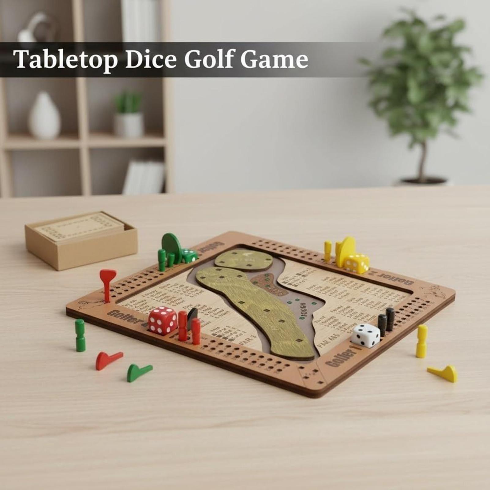 Golf Dice Game Wooden Challeng - đánh giá và giá Party Games Entertainer
