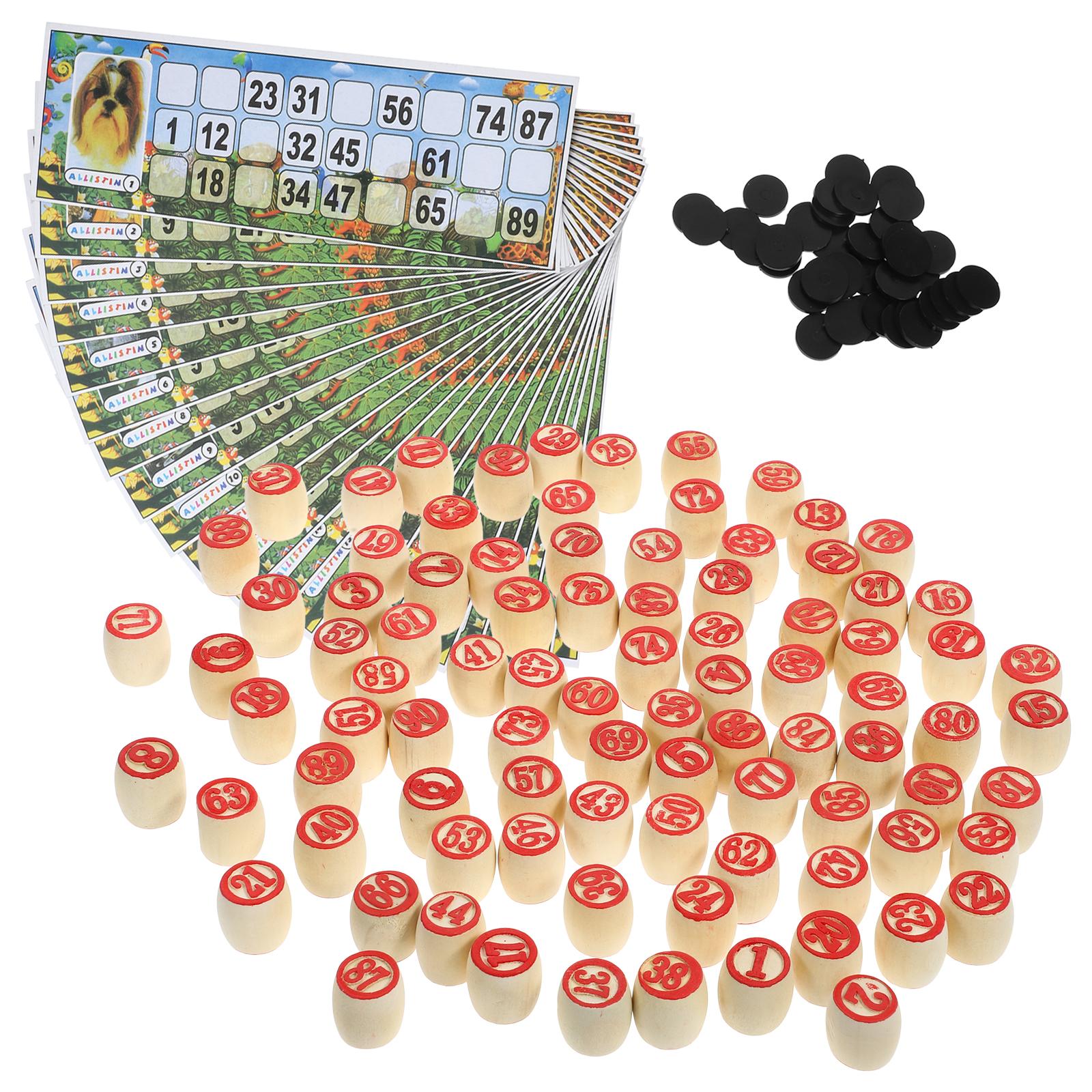 1 set Wooden Number Chess Piec - đánh giá và giá Party Games Bingo