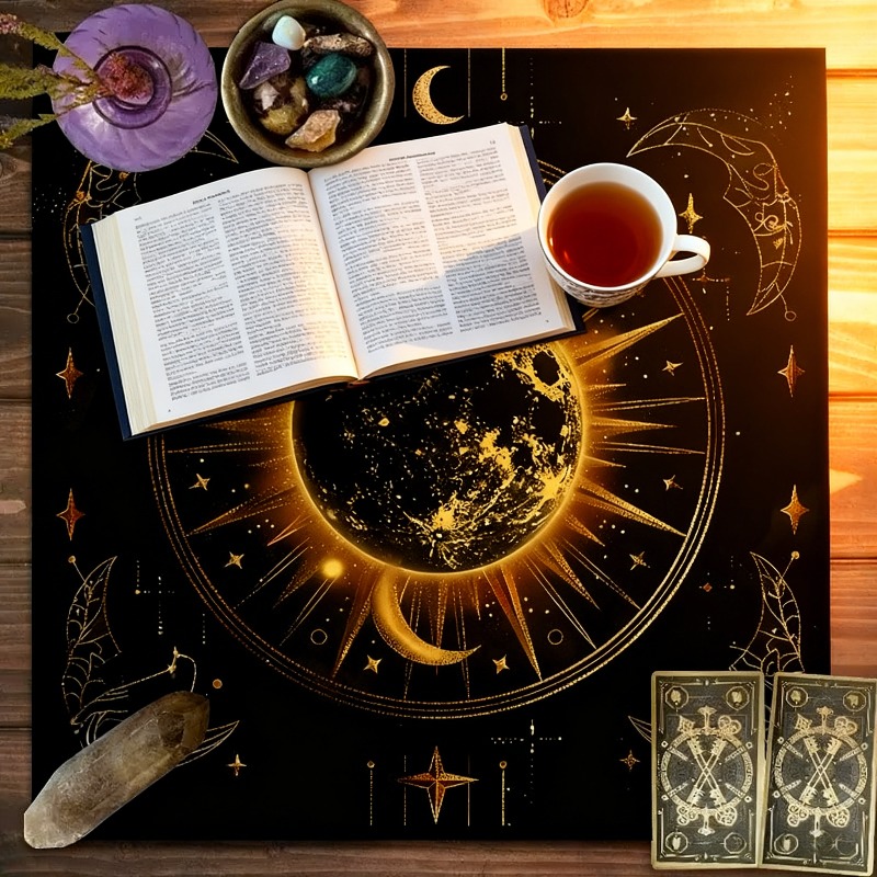 Zodiac Pattern Tarot Cloth - S - đánh giá và giá Zodiac Party Games