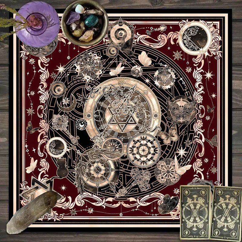 Zodiac Pattern Tarot Cloth - S - đánh giá và giá Zodiac Party Games