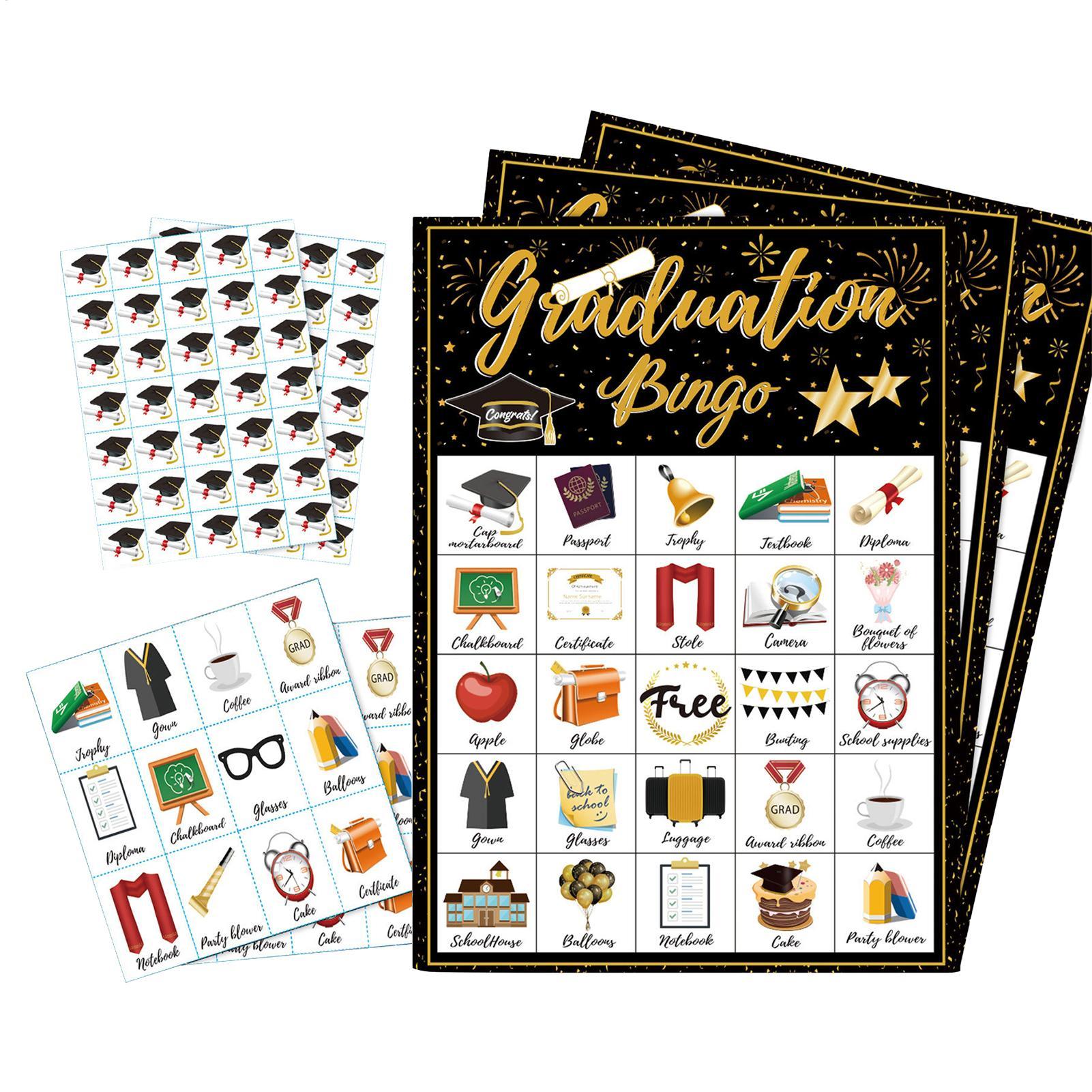 Graduation Bingo Game Cards 24 - đánh giá và giá Party Games Bingo