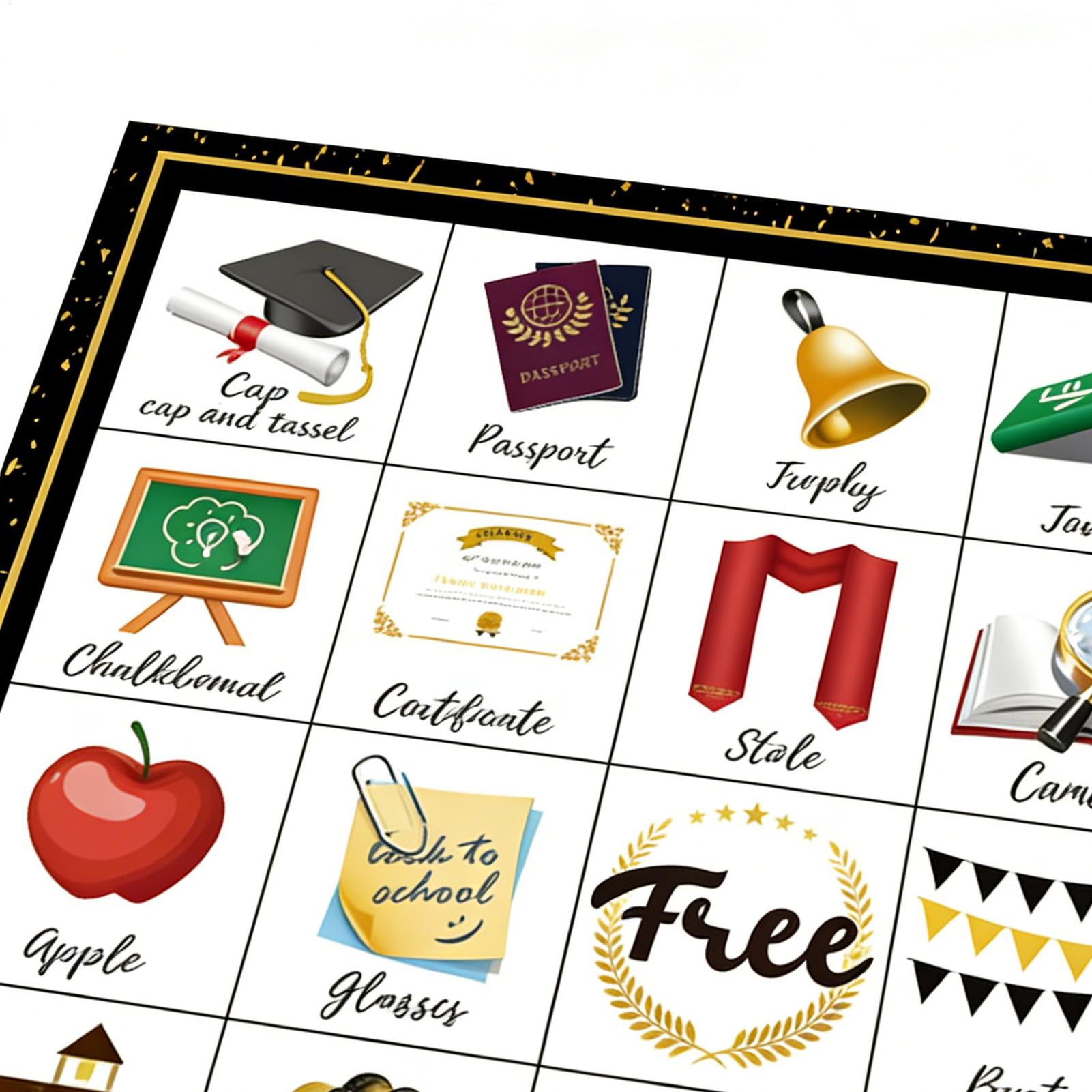 Graduation Bingo Game Cards 24 - đánh giá và giá Party Games Bingo