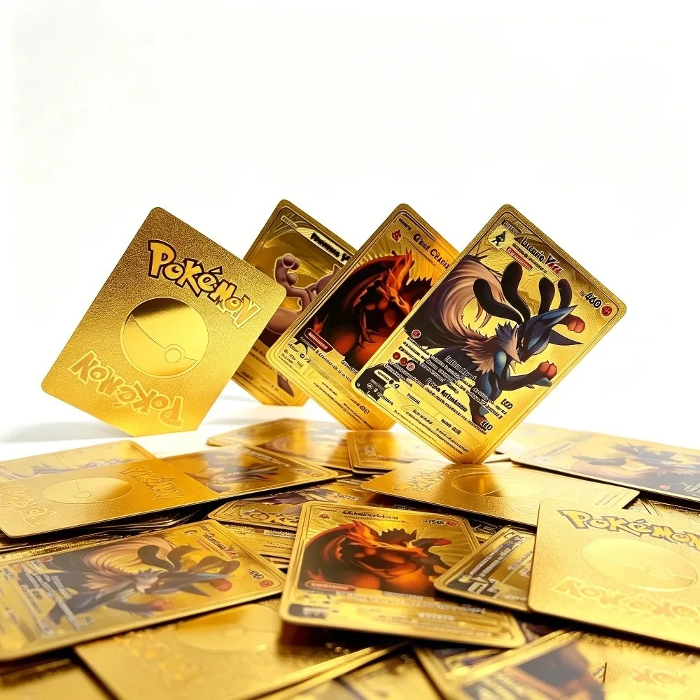 55PCS Pokémon Gold Foil Cards  - đánh giá và giá Party Games In Spanish