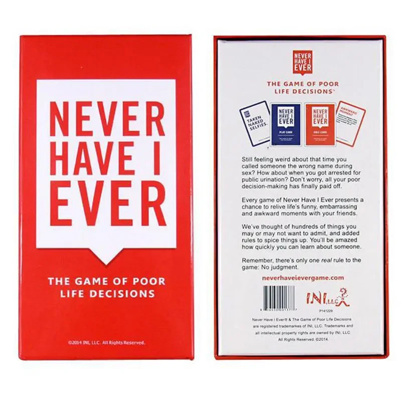 550Cards Never Have I Ever Del - đánh giá và giá Party Games Never Have I Ever