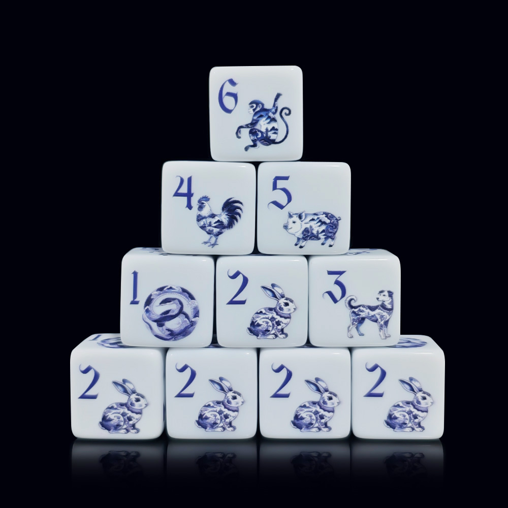 12Pcs 16MM D6 Printed Acrylic  - đánh giá và giá Zodiac Party Games