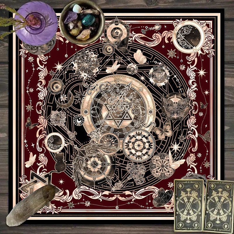 Zodiac Pattern Tarot Cloth - S - đánh giá và giá Zodiac Party Games