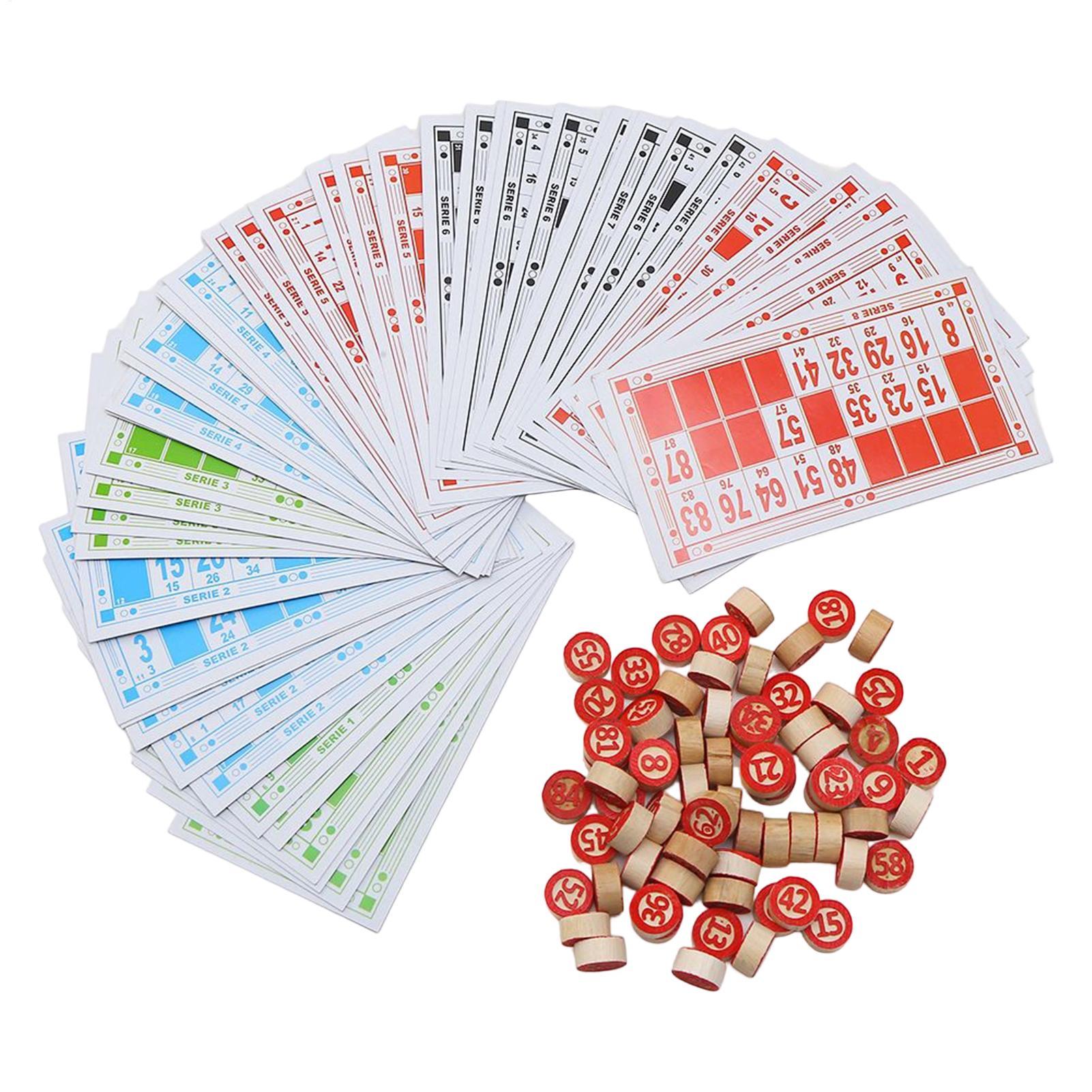 Vintage Wooden Bingo Game Set  - đánh giá và giá Party Games Bingo
