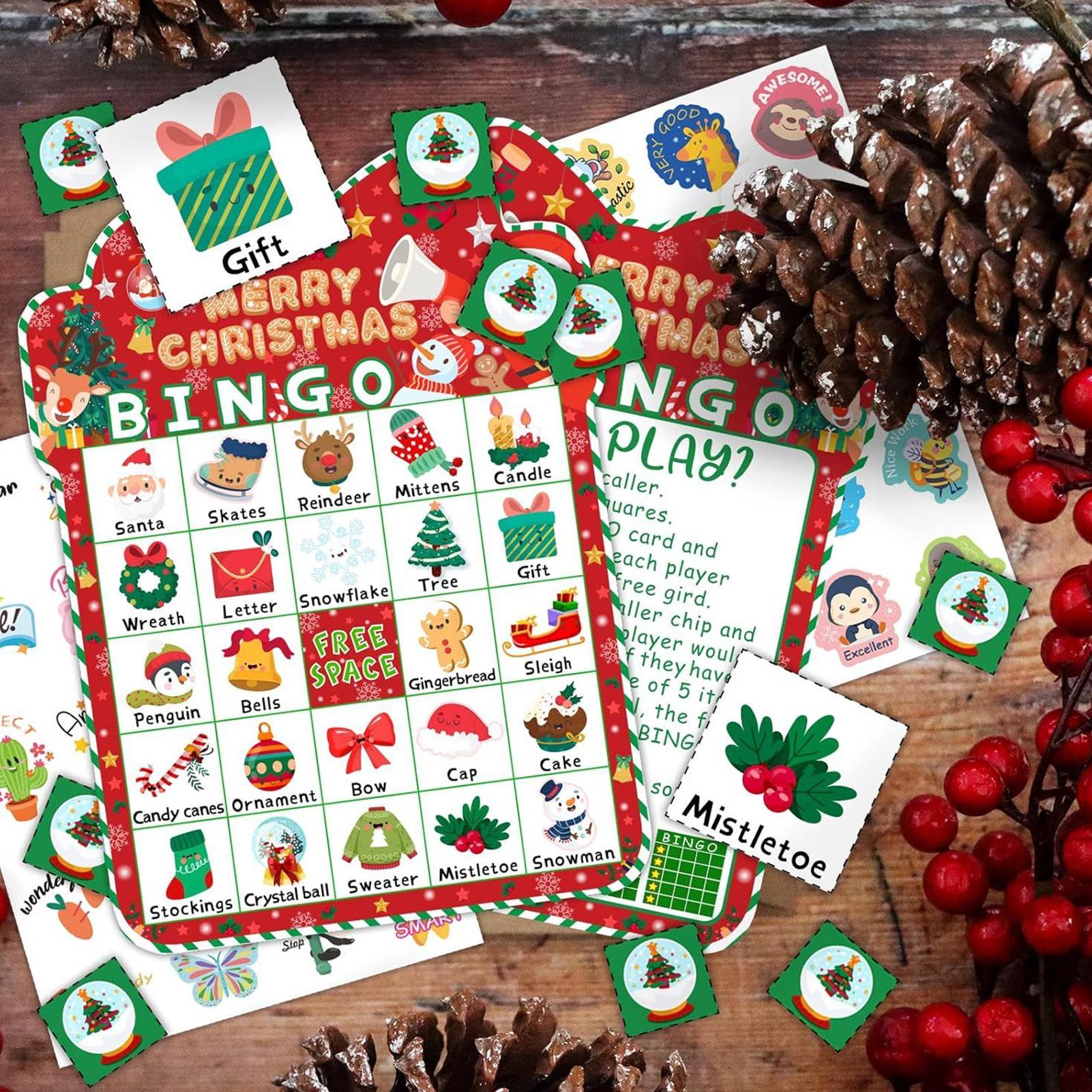 Christmas Bingo Cards Kids Chr - đánh giá và giá Party Games Bingo