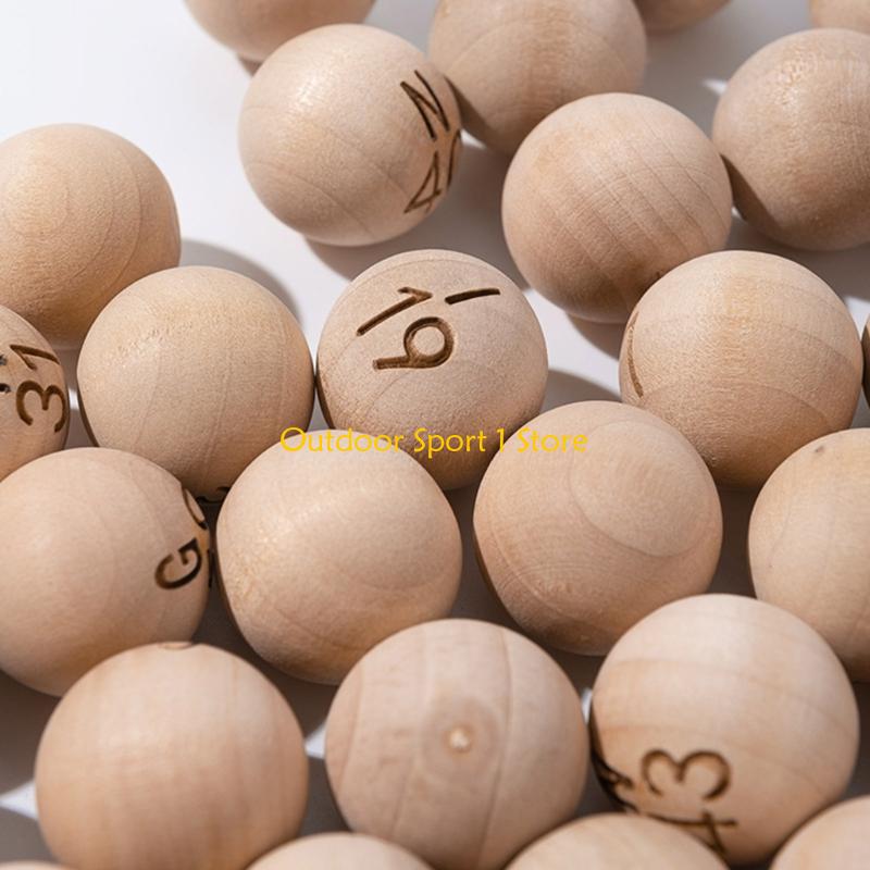 A0KA 75 Chiếc Bóng Bingo Gỗ Tự - đánh giá và giá Party Games Bingo