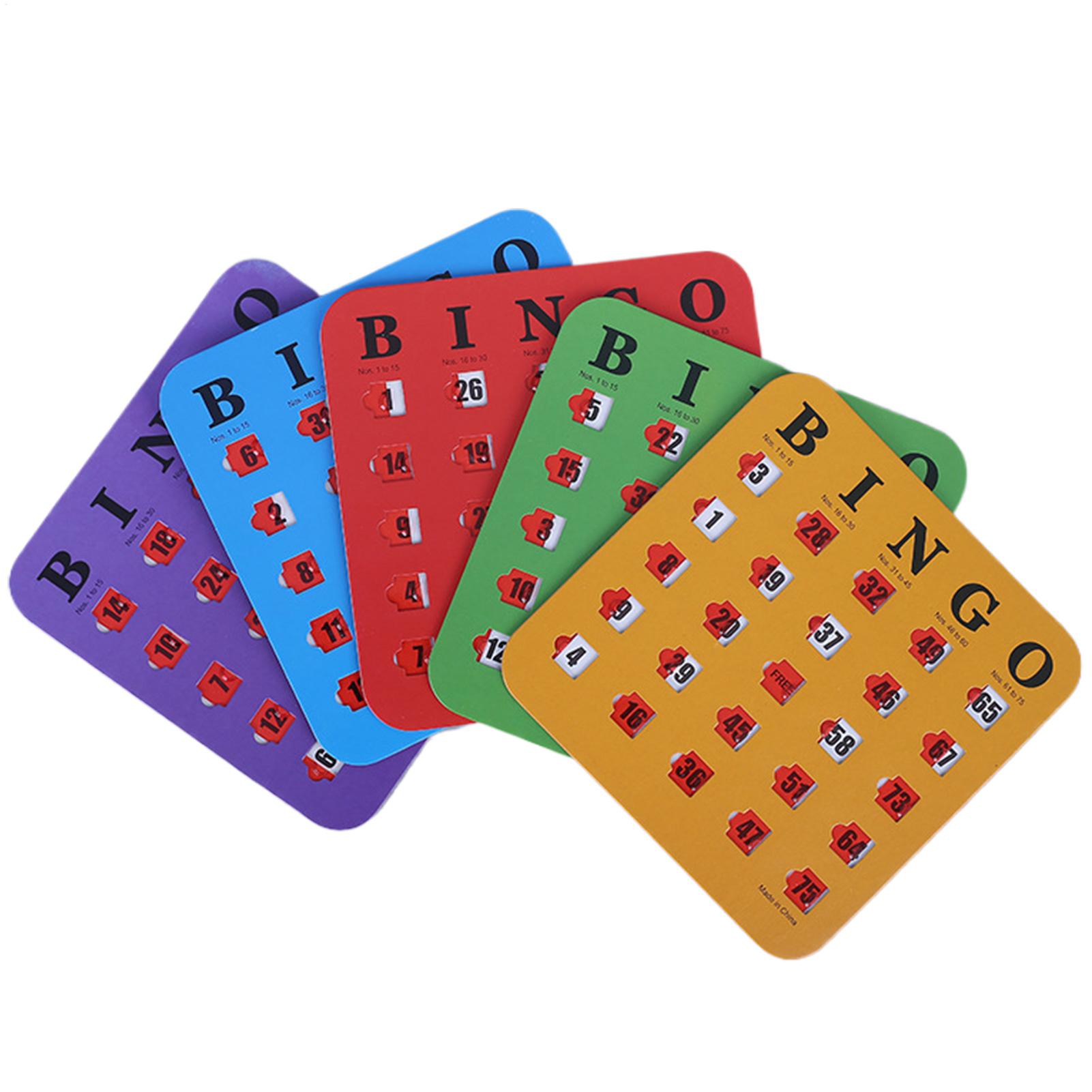 5pcs Sliding Bingo Game Cards  - đánh giá và giá Party Games Bingo