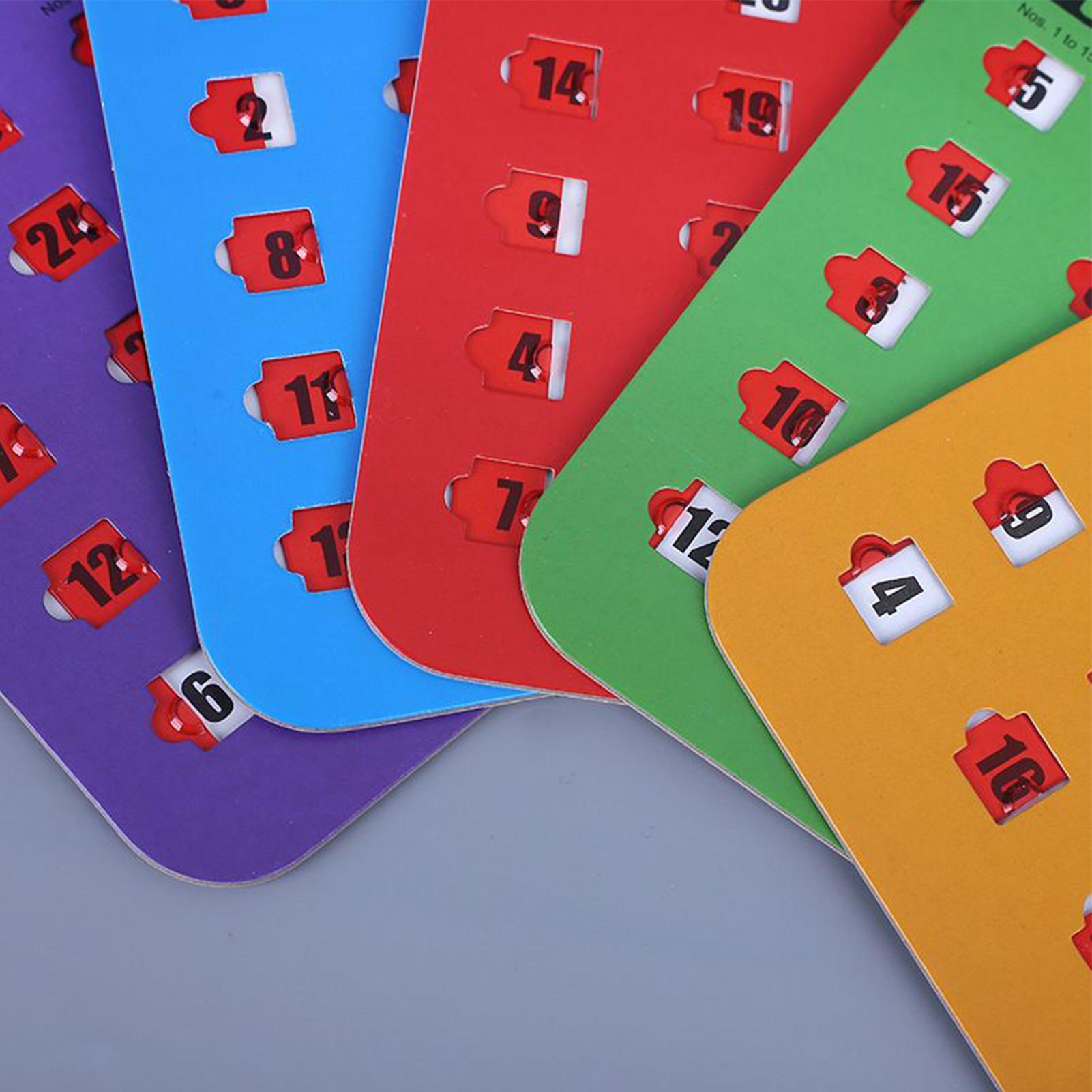 5pcs Sliding Bingo Game Cards  - đánh giá và giá Party Games Bingo
