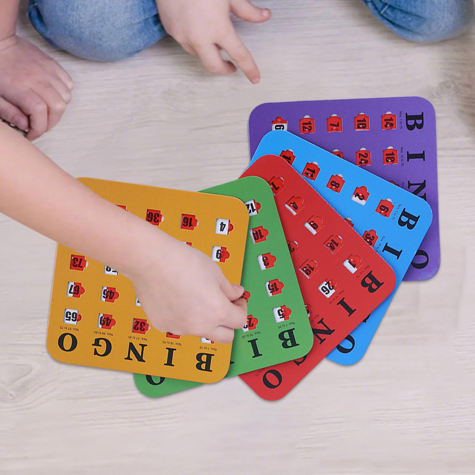 5pcs Sliding Bingo Game Cards  - đánh giá và giá Party Games Bingo