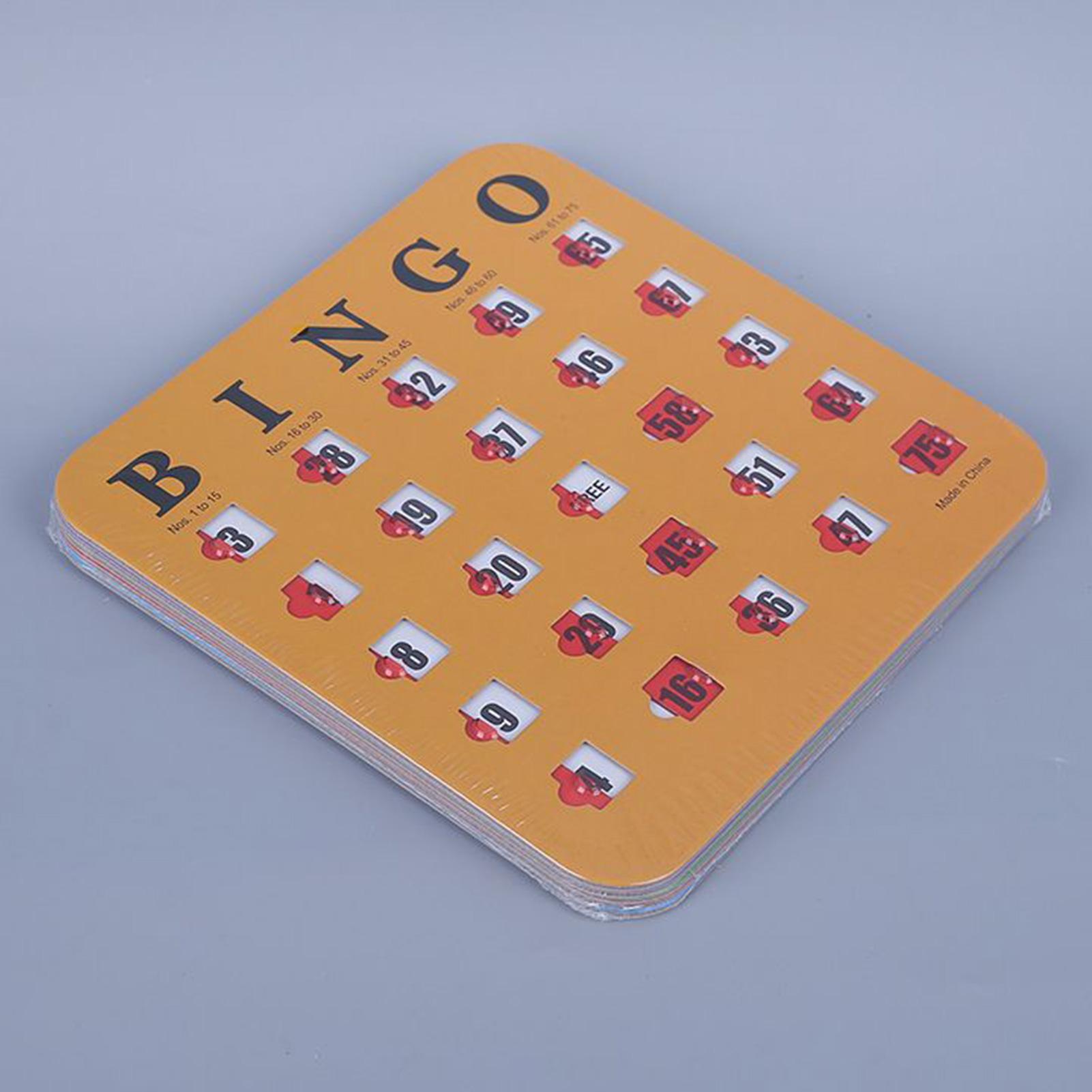 5pcs Sliding Bingo Game Cards  - đánh giá và giá Party Games Bingo
