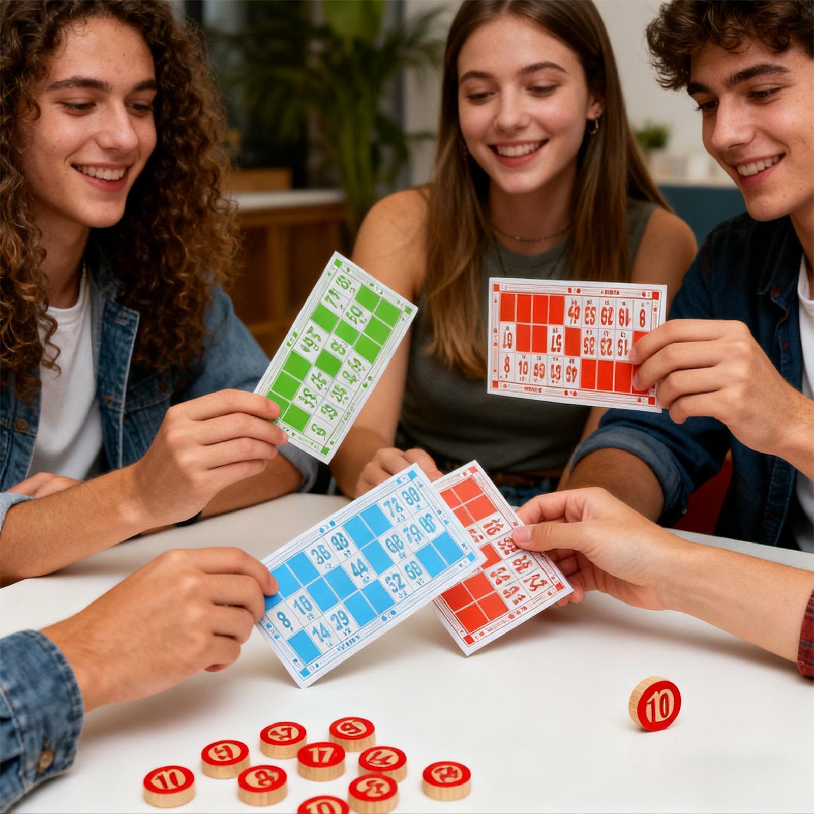 Vintage Wooden Bingo Game Set  - đánh giá và giá Party Games Bingo
