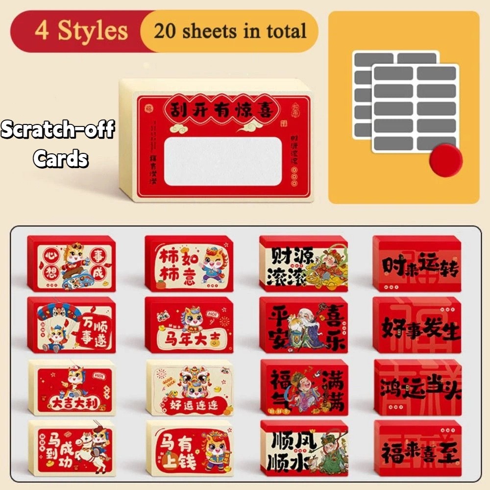20pcs Zodiac Horse Scratch-off - đánh giá và giá Zodiac Party Games