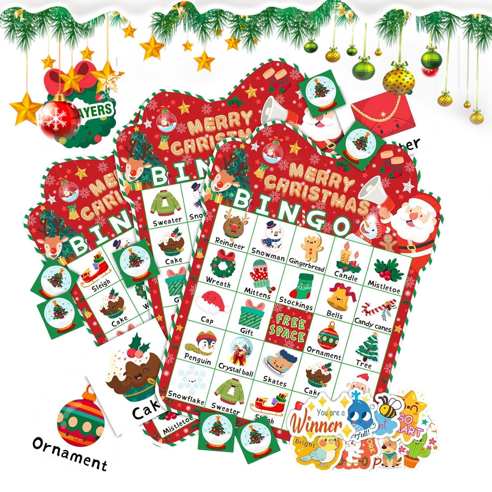 Christmas Bingo Game 24 Cards  - đánh giá và giá Party Games Bingo