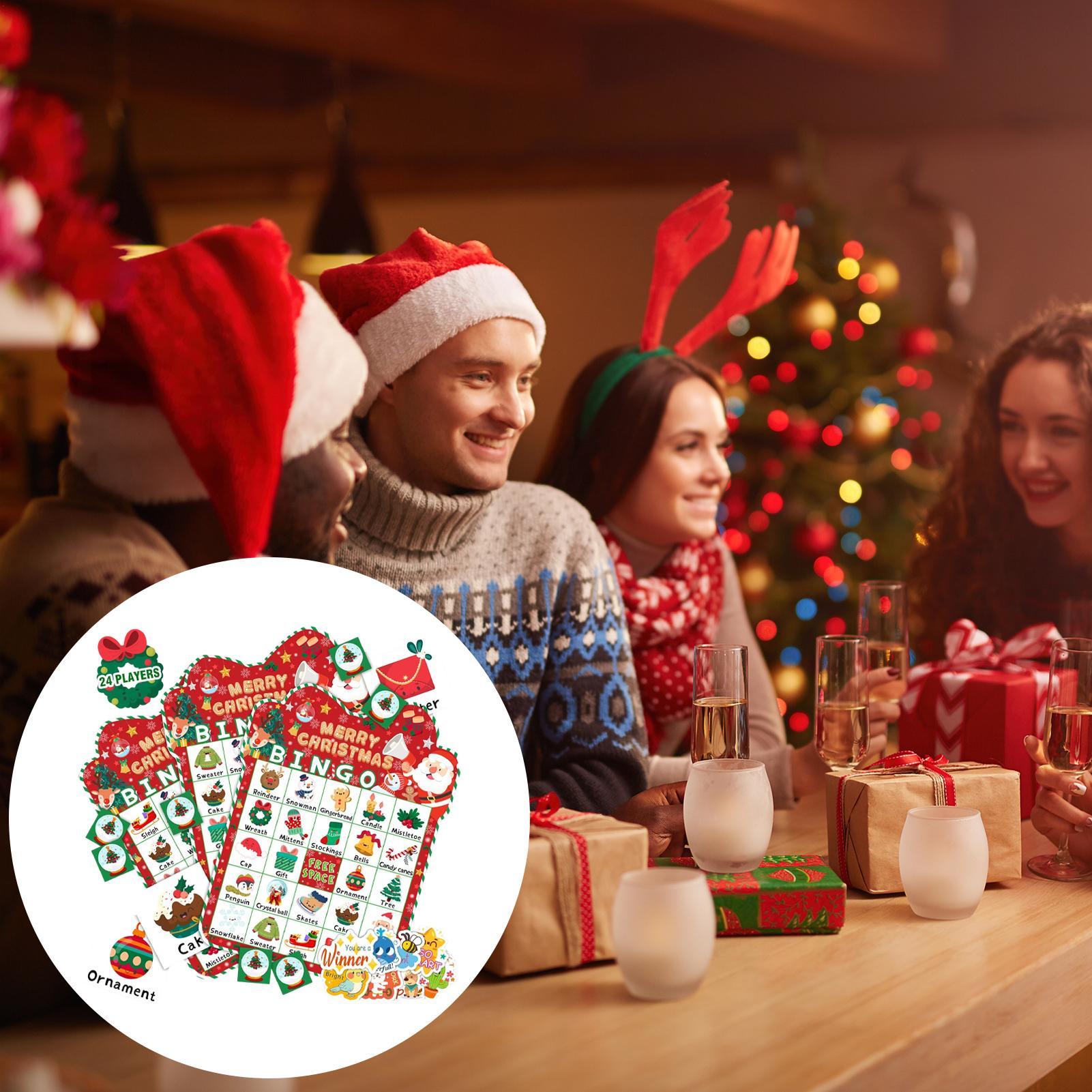 Christmas Bingo Game 24 Cards  - đánh giá và giá Party Games Bingo