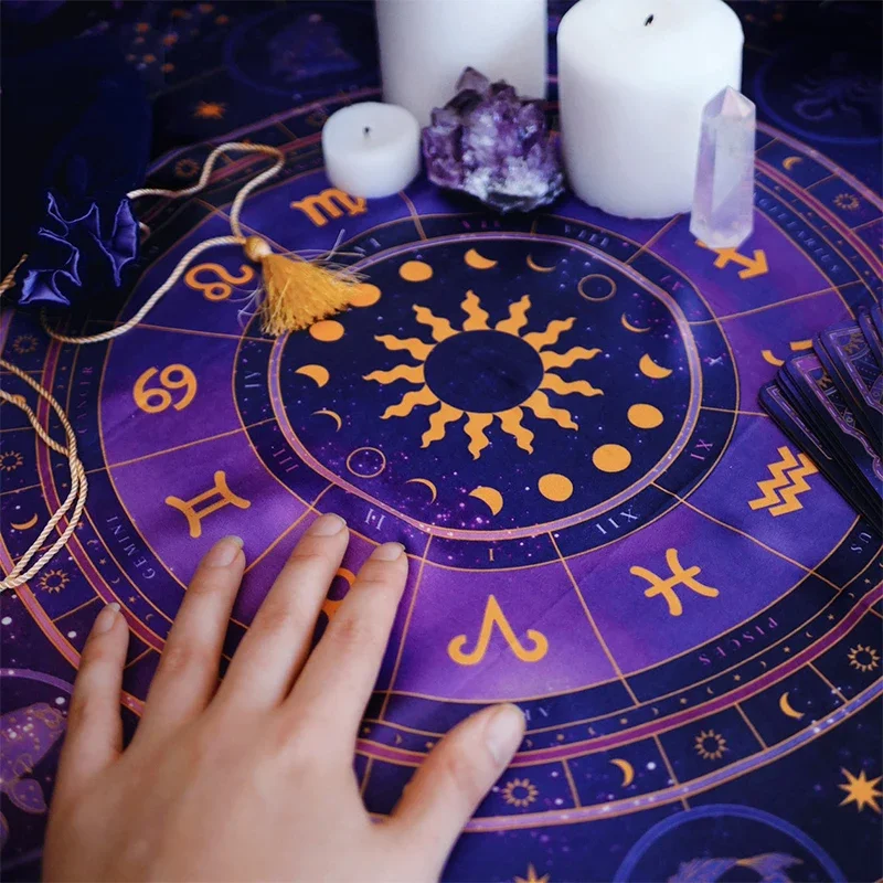 Tarot Cloth Zodiac Wheel Astro - đánh giá và giá Zodiac Party Games
