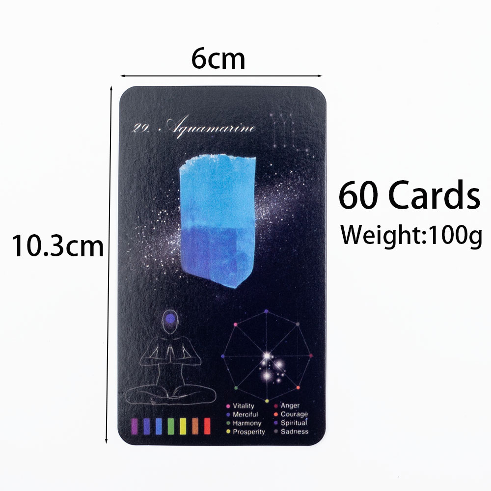 Crystals Healing Cards English - đánh giá và giá Zodiac Party Games