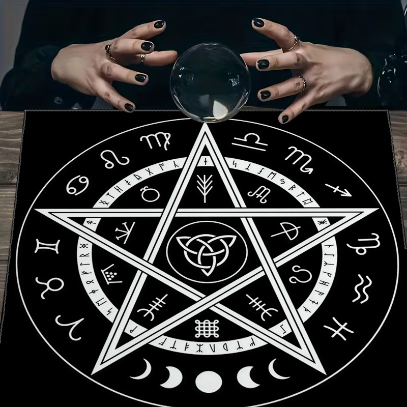1pc Tarot Tablecloth with Pent - đánh giá và giá Zodiac Party Games