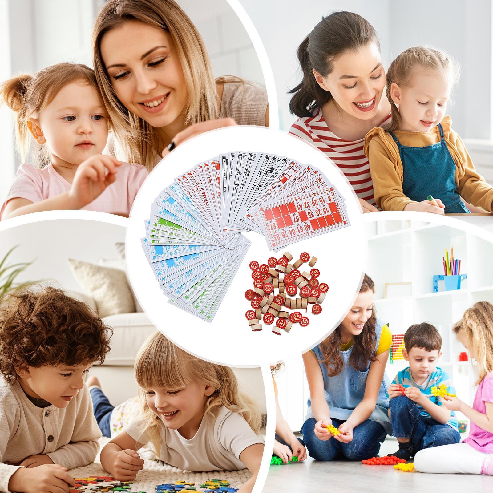Bingo Set Wooden Funny Educati - đánh giá và giá Party Games Bingo